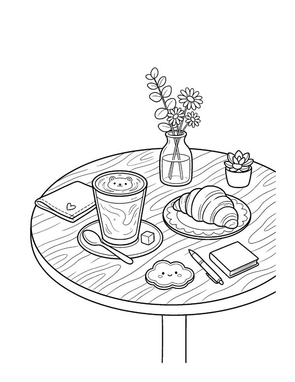 Aesthetic Coloring Pages for Teens & Young Adults