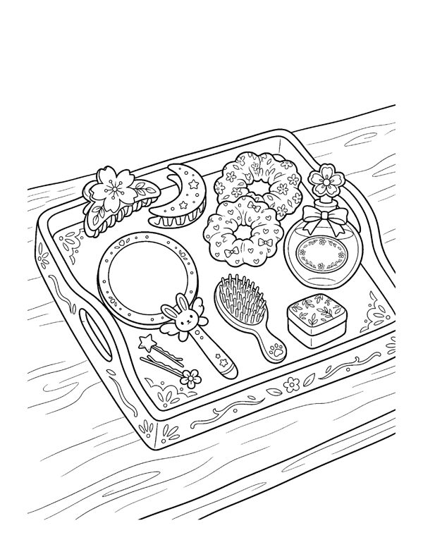 Aesthetic Coloring Pages for Teens & Young Adults page 10