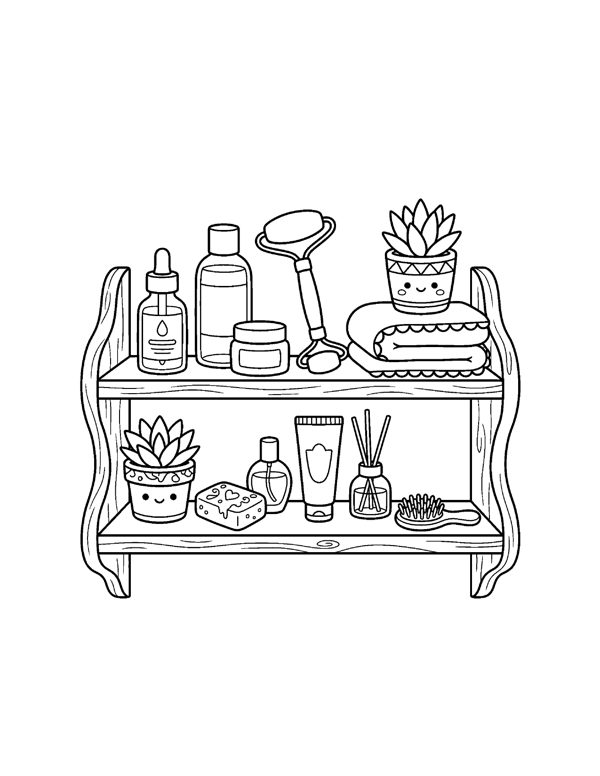 Aesthetic Coloring Pages for Teens & Young Adults page 11