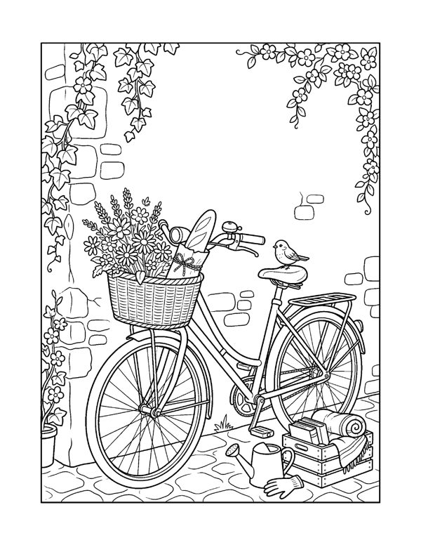 Aesthetic Coloring Pages for Teens & Young Adults page 16