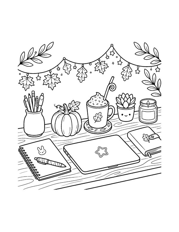 Aesthetic Halloween Coloring Pages for Teens free sample