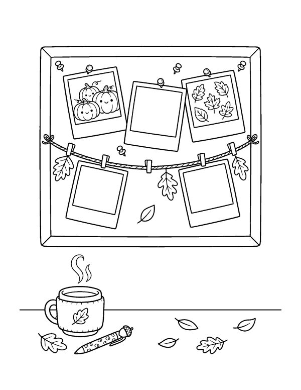 Aesthetic Halloween Coloring Pages for Teens page 8