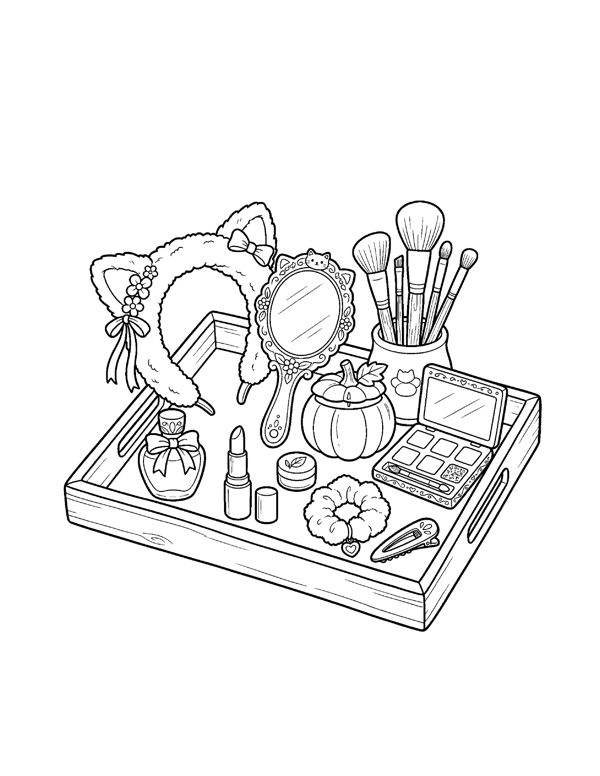 Aesthetic Halloween Coloring Pages for Teens page 18