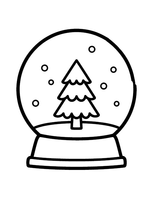 Bold & Easy Christmas Coloring Pages for Seniors & Beginners page 6