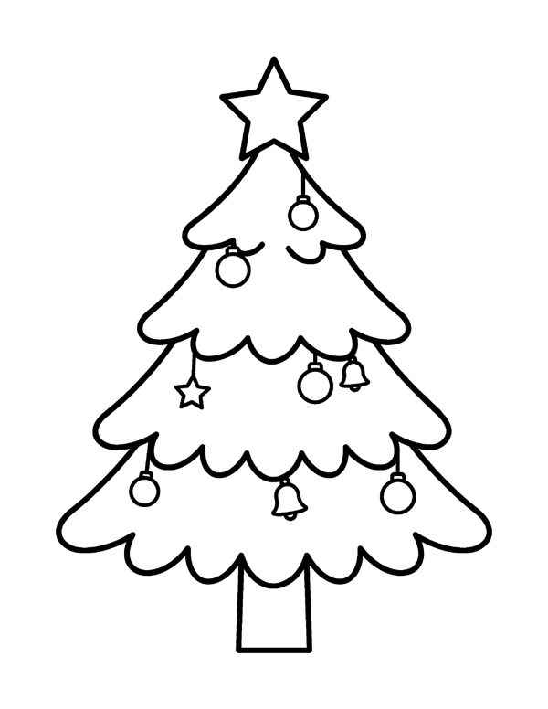 Bold & Easy Christmas Coloring Pages for Seniors & Beginners page 7