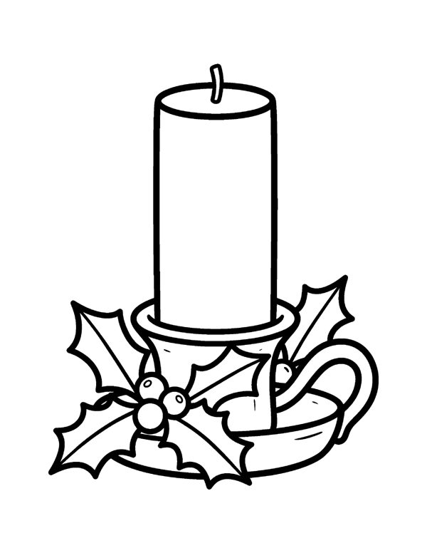 Bold & Easy Christmas Coloring Pages for Seniors & Beginners page 8