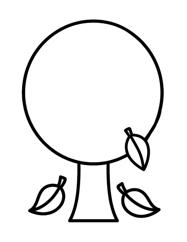 Tree Falling Leaves Coloring Page - Bold & Easy Fall Coloring Pages
