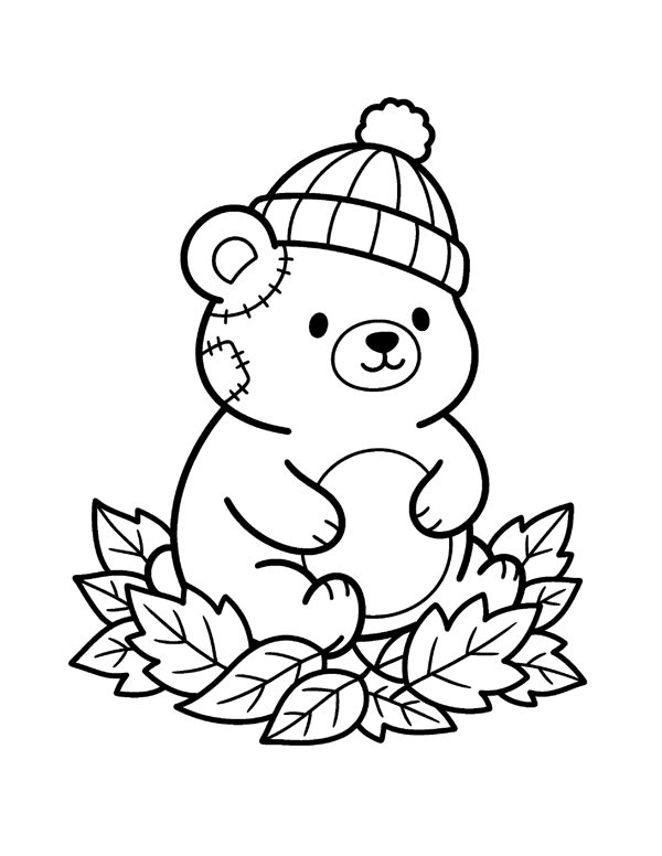 Bold & Easy Fall Coloring Pages page 19