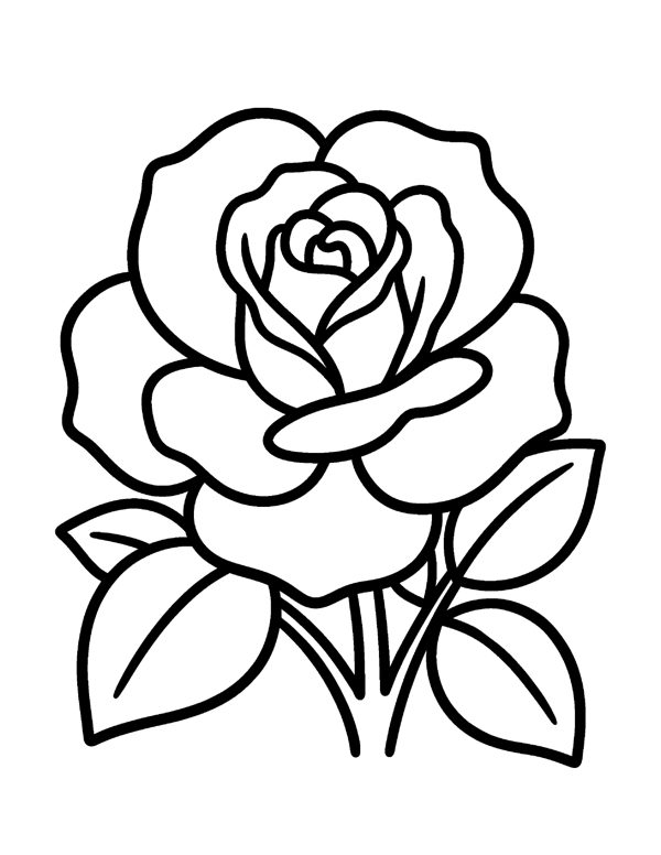 Bold & Easy Flower Coloring Pages for Seniors & Beginners page 2