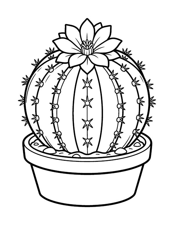 Bold & Easy Flower Coloring Pages for Seniors & Beginners page 19