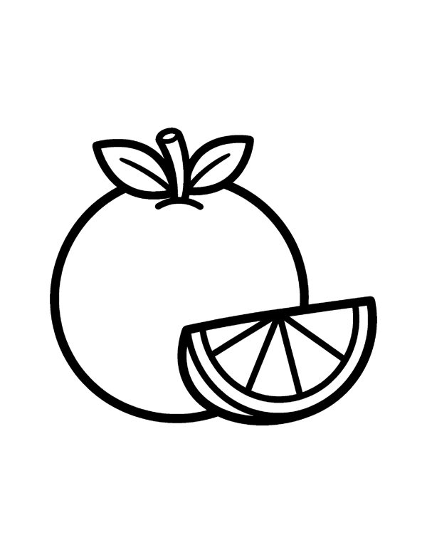 Bold & Easy Fruit & Vegetable Coloring Pages for Seniors & Beginners page 5