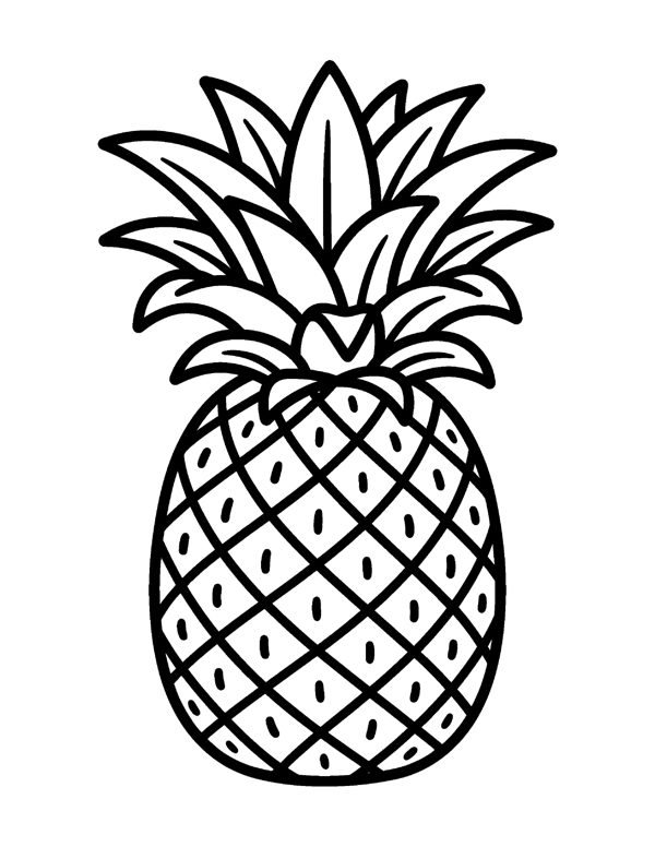Bold & Easy Fruit & Vegetable Coloring Pages for Seniors & Beginners page 8