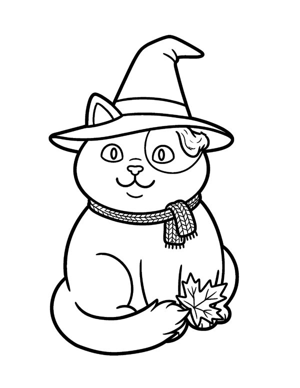Bold & Easy Halloween Coloring Pages - Set 2 page 3