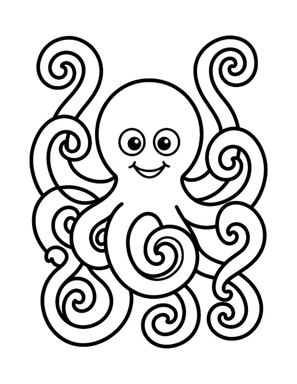 Bold & Easy Ocean Coloring Pages for Seniors & Beginners page 6