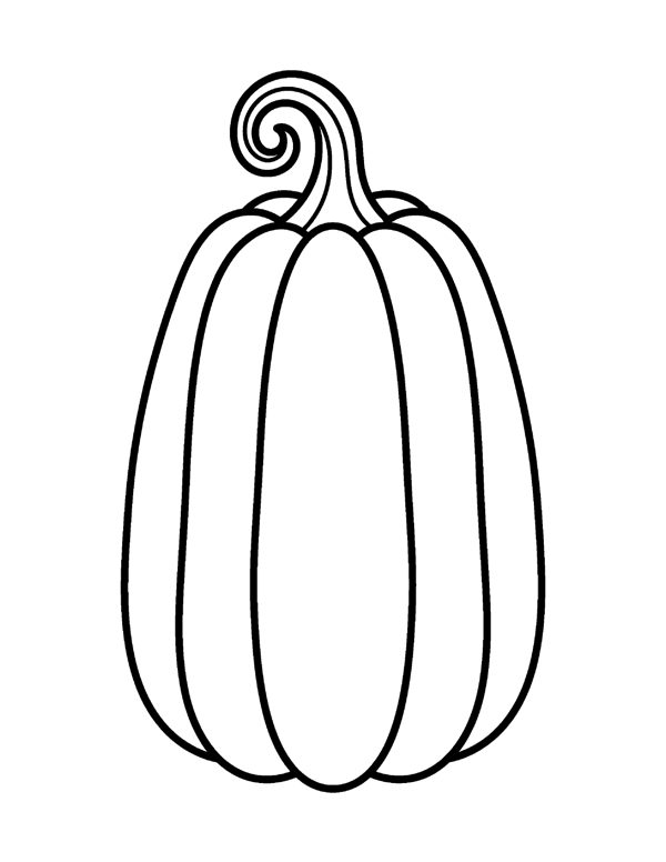 Bold & Easy Pumpkin Coloring Pages page 2