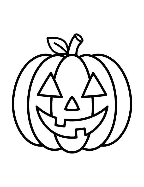 Bold & Easy Pumpkin Coloring Pages free sample