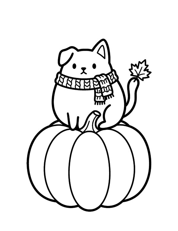 Bold & Easy Pumpkin Coloring Pages page 5