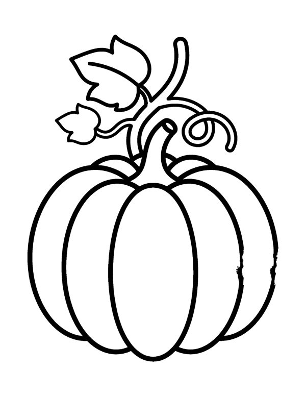 Bold & Easy Pumpkin Coloring Pages page 6