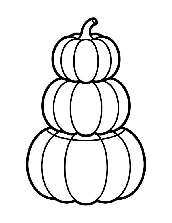 Bold & Easy Pumpkin Coloring Pages page 8