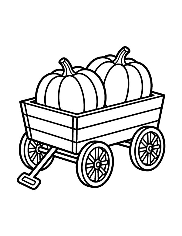 Bold & Easy Pumpkin Coloring Pages page 9