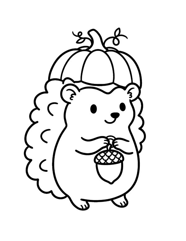 Bold & Easy Pumpkin Coloring Pages page 10