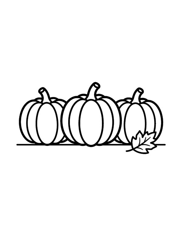 Bold & Easy Pumpkin Coloring Pages page 13