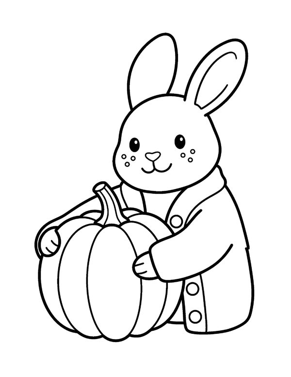 Bold & Easy Pumpkin Coloring Pages page 15
