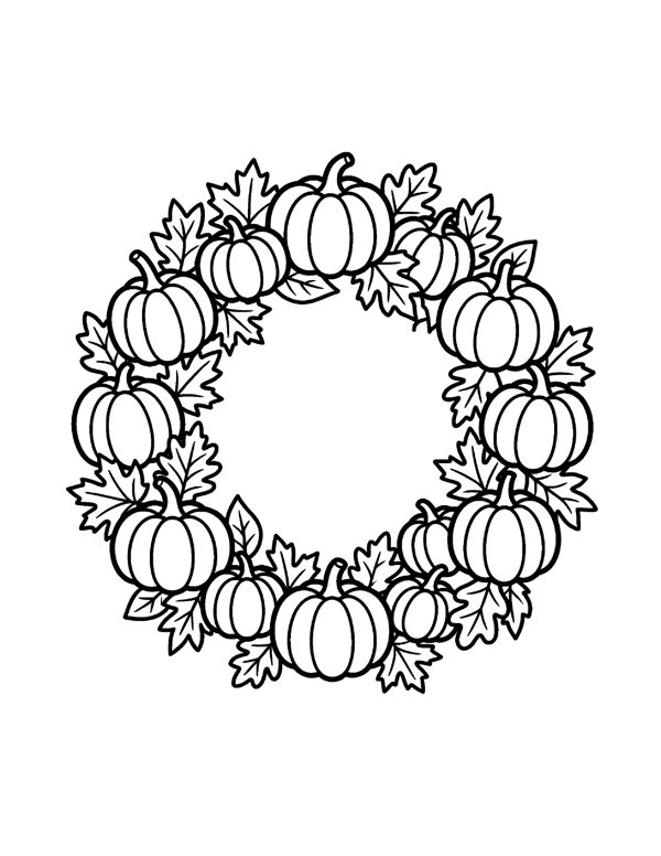 Bold & Easy Pumpkin Coloring Pages page 20