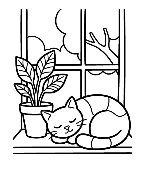 20 Bold & Easy Large Print Coloring Pages for Seniors & Beginners page 3