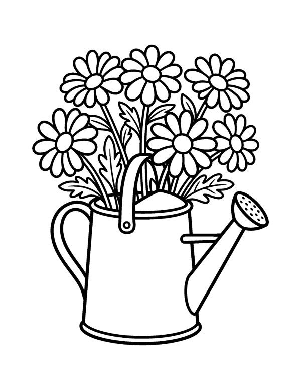 20 Bold & Easy Large Print Coloring Pages for Seniors & Beginners page 4