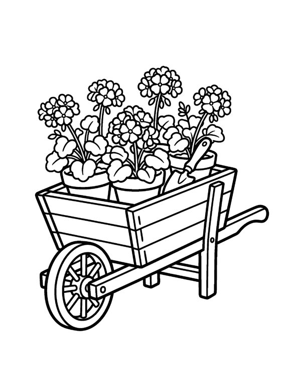 20 Bold & Easy Large Print Coloring Pages for Seniors & Beginners page 12