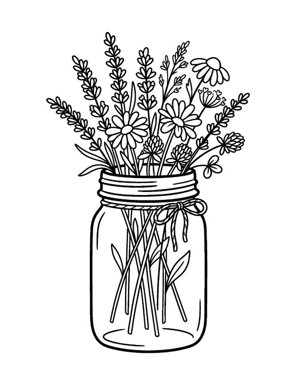20 Bold & Easy Large Print Coloring Pages for Seniors & Beginners page 16