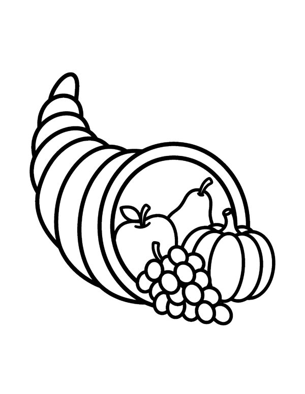 Bold & Easy Thanksgiving Coloring Pages for Seniors & Beginners page 7
