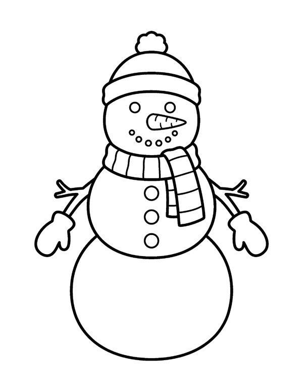 Bold & Easy Winter Coloring Pages for Seniors & Beginners free sample