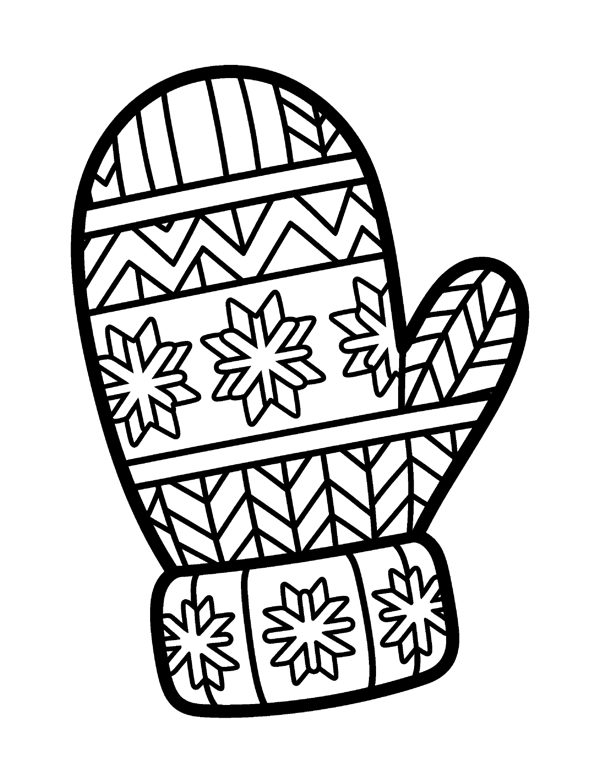 Bold & Easy Winter Coloring Pages for Seniors & Beginners page 2