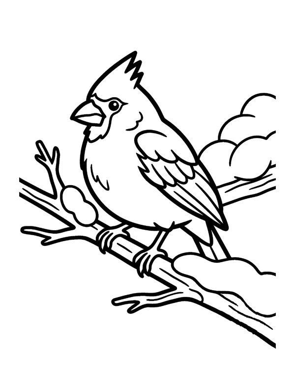 Bold & Easy Winter Coloring Pages for Seniors & Beginners page 6