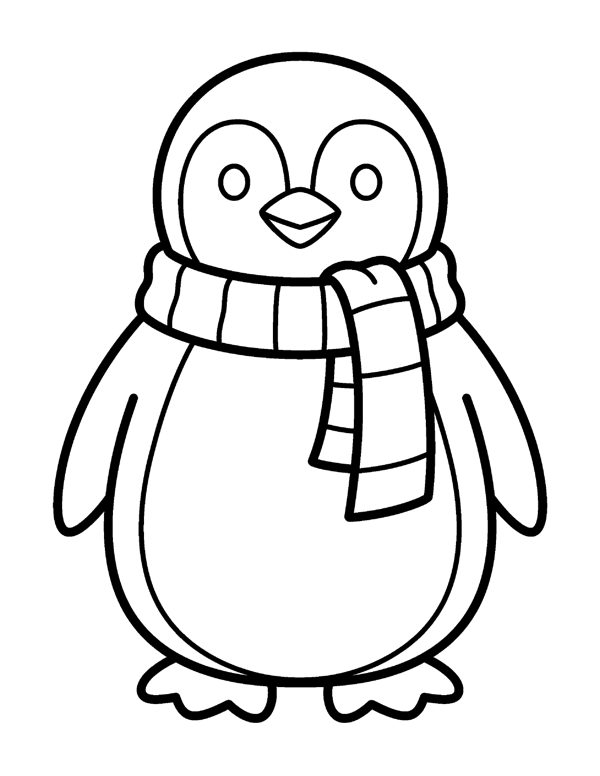 Bold & Easy Winter Coloring Pages for Seniors & Beginners page 9
