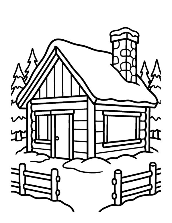 Bold & Easy Winter Coloring Pages for Seniors & Beginners page 13