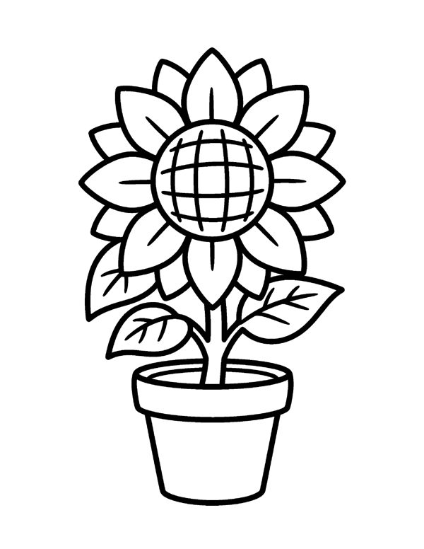 20 Bold & Easy Digital Coloring Pages for iPad & Tablet - Transparent PNG, Large Print