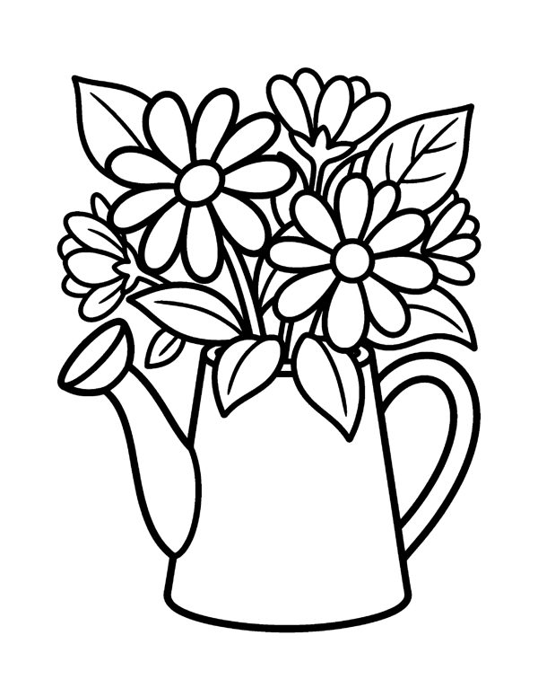 20 Bold & Easy Digital Coloring Pages for iPad & Tablet - Transparent PNG, Large Print page 17