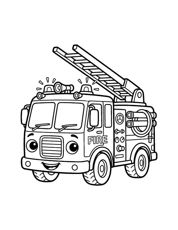 Cars & Trucks Coloring Pages for Kids