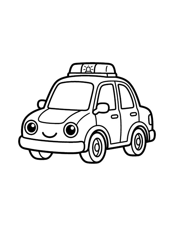 Cars & Trucks Coloring Pages for Kids page 2