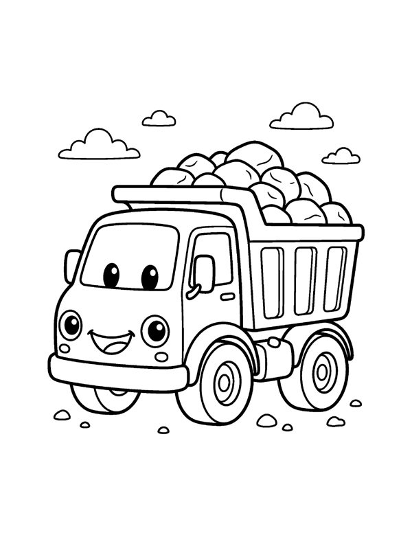 Cars & Trucks Coloring Pages for Kids free sample