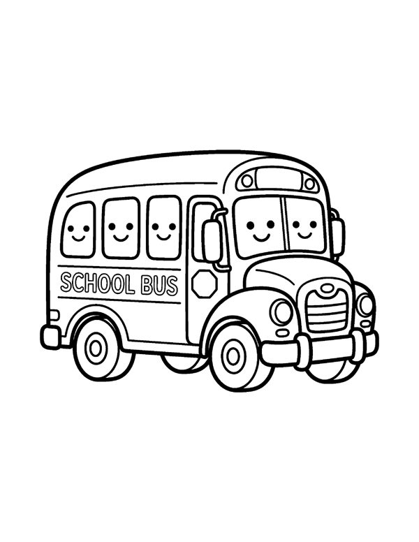 Cars & Trucks Coloring Pages for Kids page 6