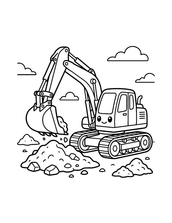 Cars & Trucks Coloring Pages for Kids page 9