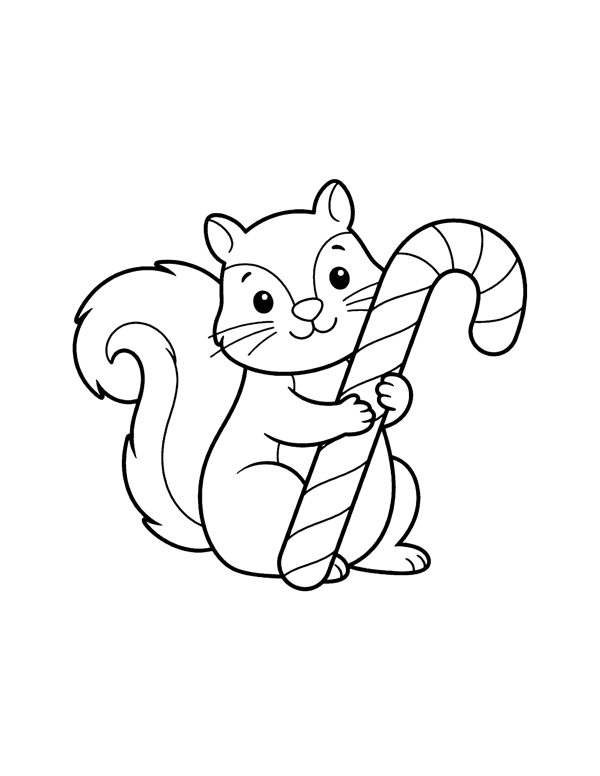 Christmas Animals Coloring Pages for Kids page 11