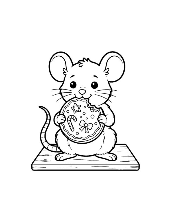 Christmas Animals Coloring Pages for Kids page 14