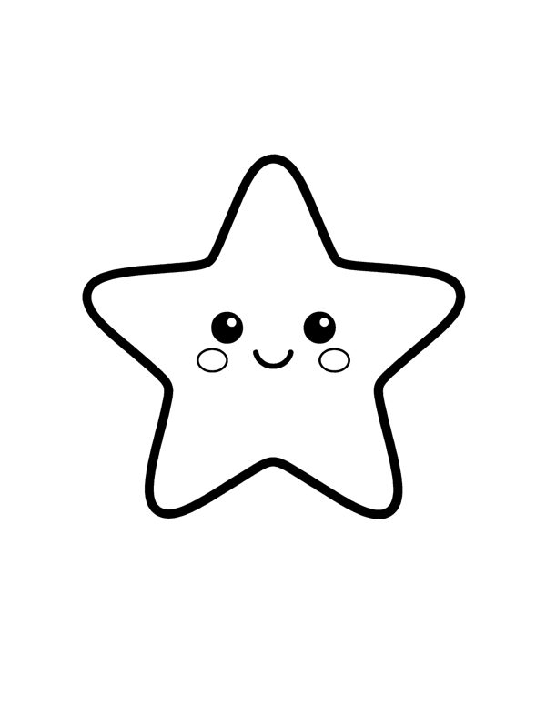 Star Big Coloring Page - Christmas Coloring Pages