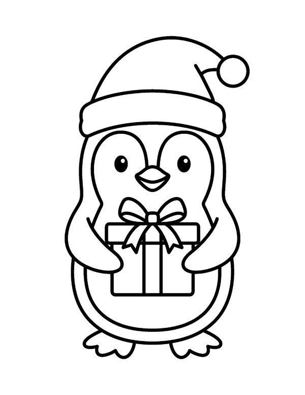 Christmas Coloring Pages for Kids page 8