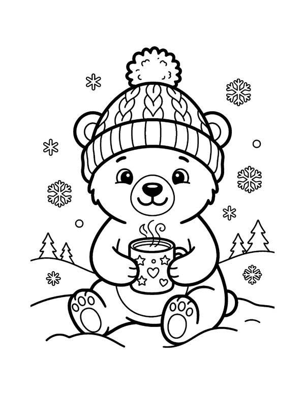 Christmas Coloring Pages for Kids page 11